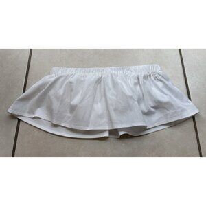 Urban Outfitters White Ruffle Tube Top Size XS  Women's